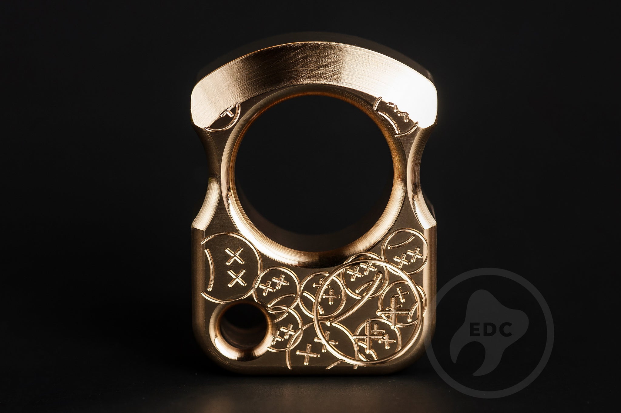 Pocket Art Premium EDC Tool | S01 Stamp Polished Brass & Lanyard Bead