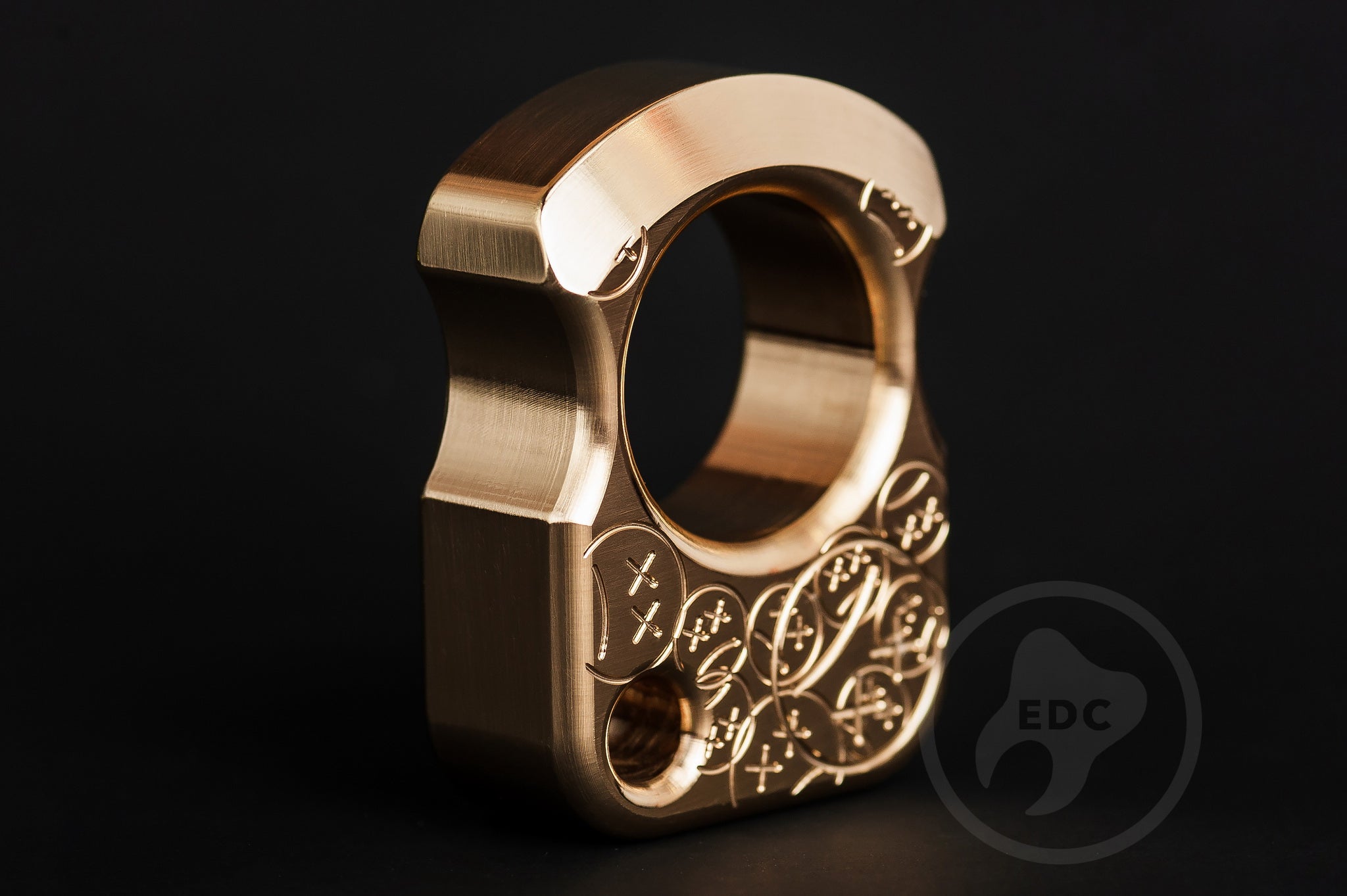 Pocket Art Premium EDC Tool | S01 Stamp Polished Brass & Lanyard Bead