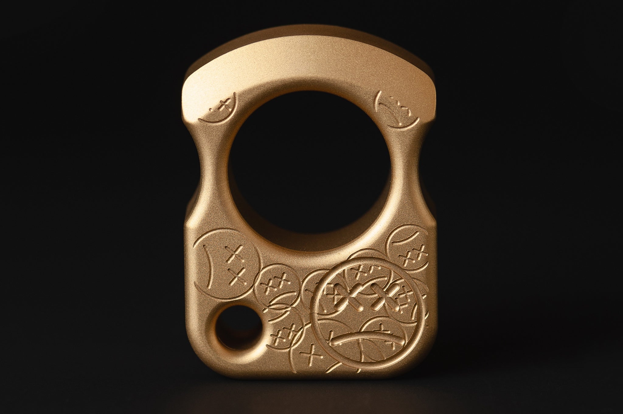 Pocket Art Handcrafted Pocket Tool | S01 Stamp Sandblasted Brass & Bead