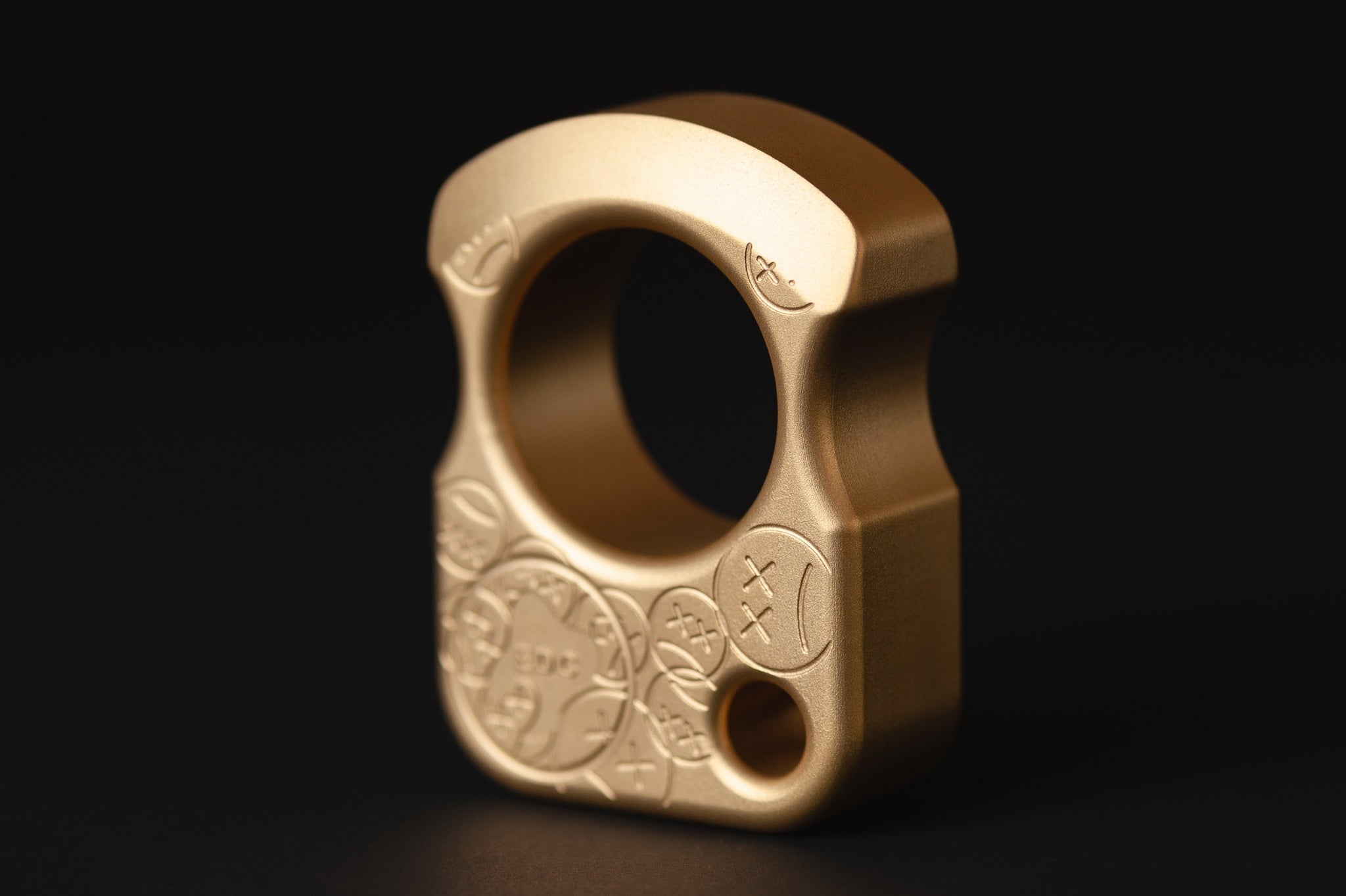 Pocket Art Handcrafted Pocket Tool | S01 Stamp Sandblasted Brass & Bead