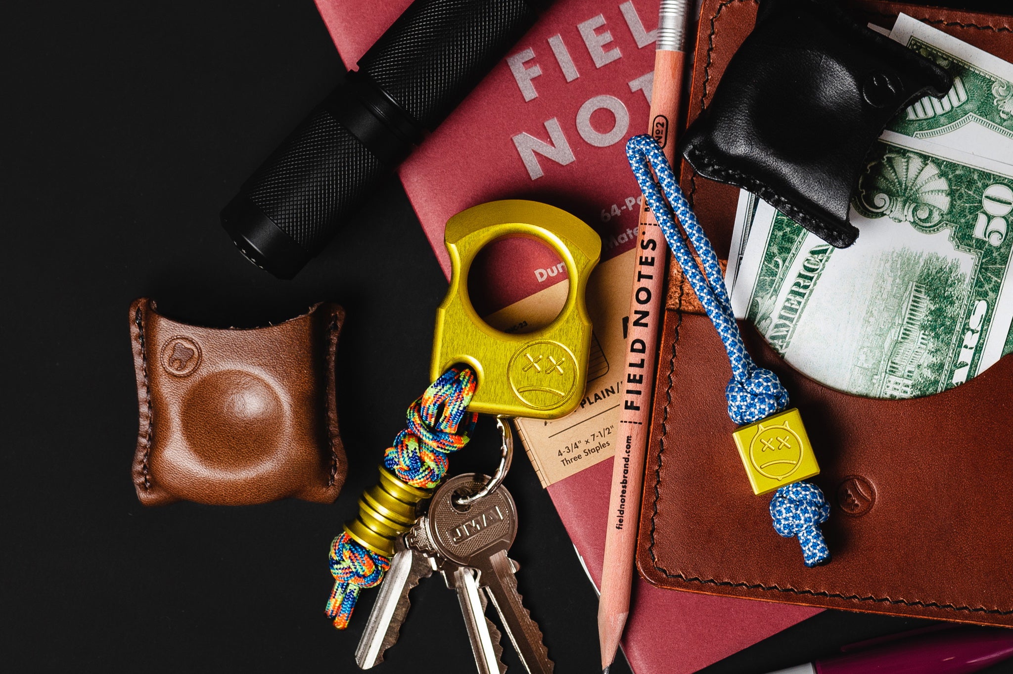 Pocket Art S01 Yellow Anodized | Minimalist Carry Artifact