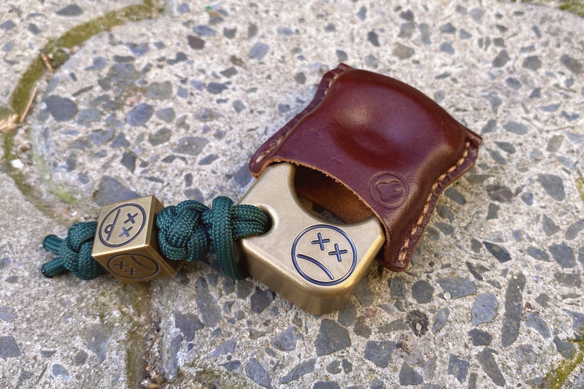 Pocket Art Vintage Style Set | S01 Stonewashed Brass & Lanyard Bead
