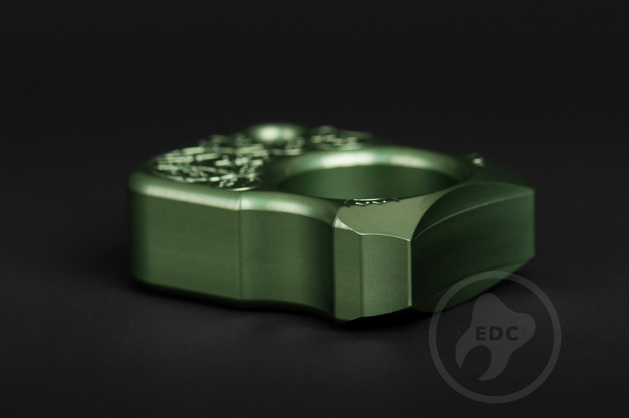 Pocket Art S02 Sad Face Stamp | Oliva Anodized EDC Artifact