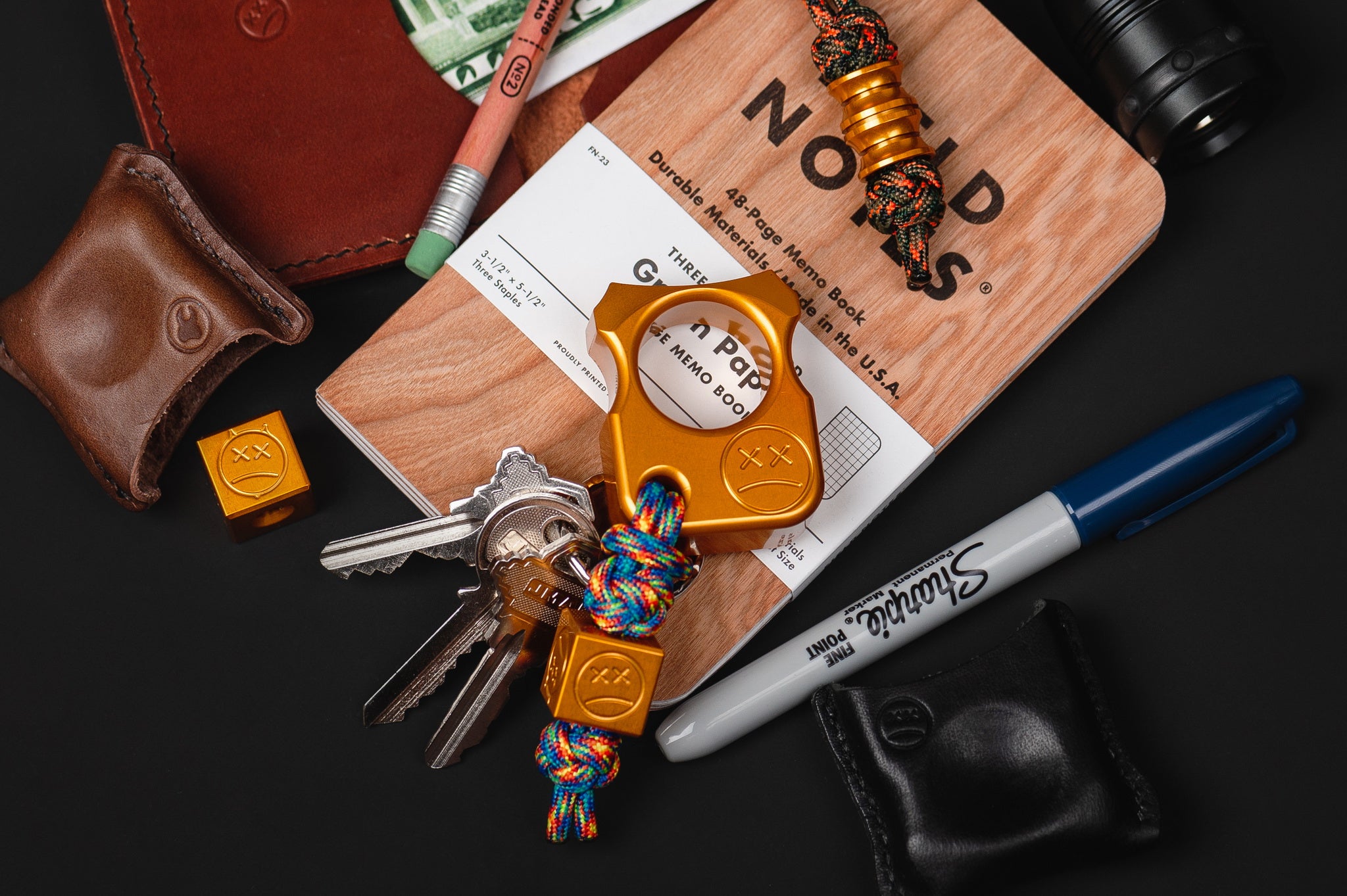 Pocket Art Minimalist EDC Gear S02 | Orange Anodized