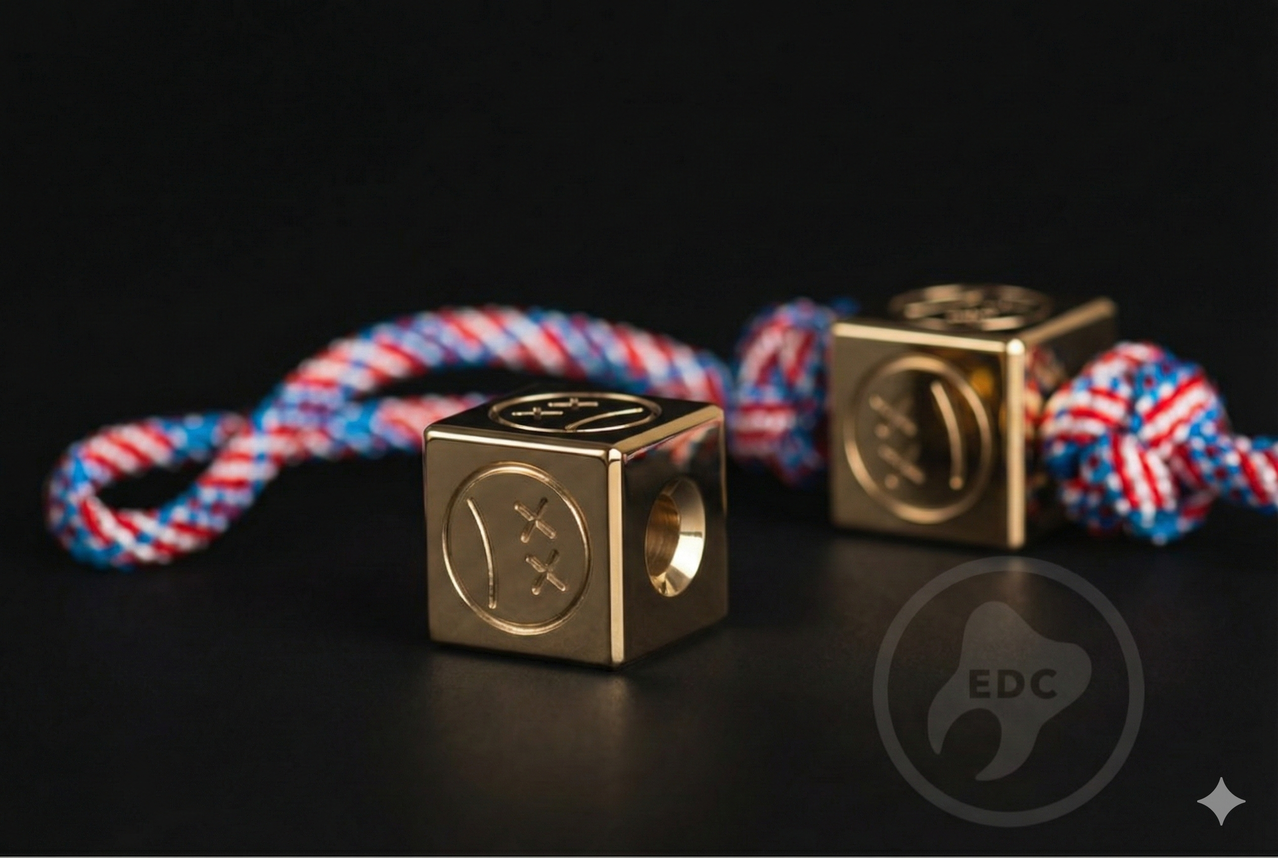 Pocket Art Heirloom EDC | S02 Polished Brass & Lanyard Bead