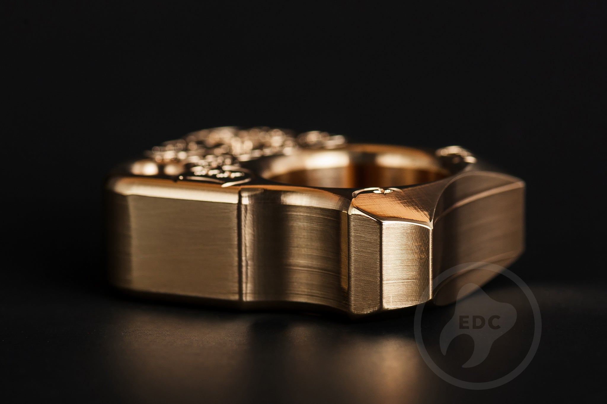 Pocket Art Executive EDC Artifact | S02 Stamp Polished Brass & Bead