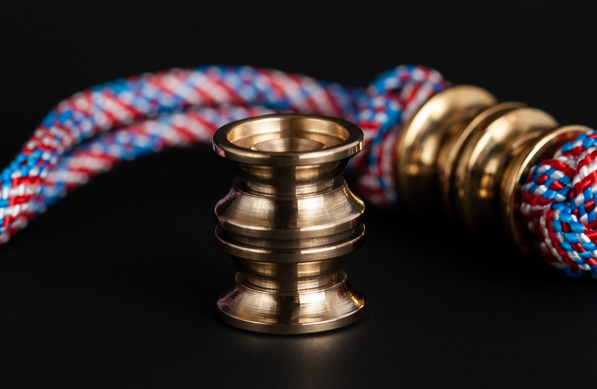 Pocket Art Executive EDC Artifact | S02 Stamp Polished Brass & Bead