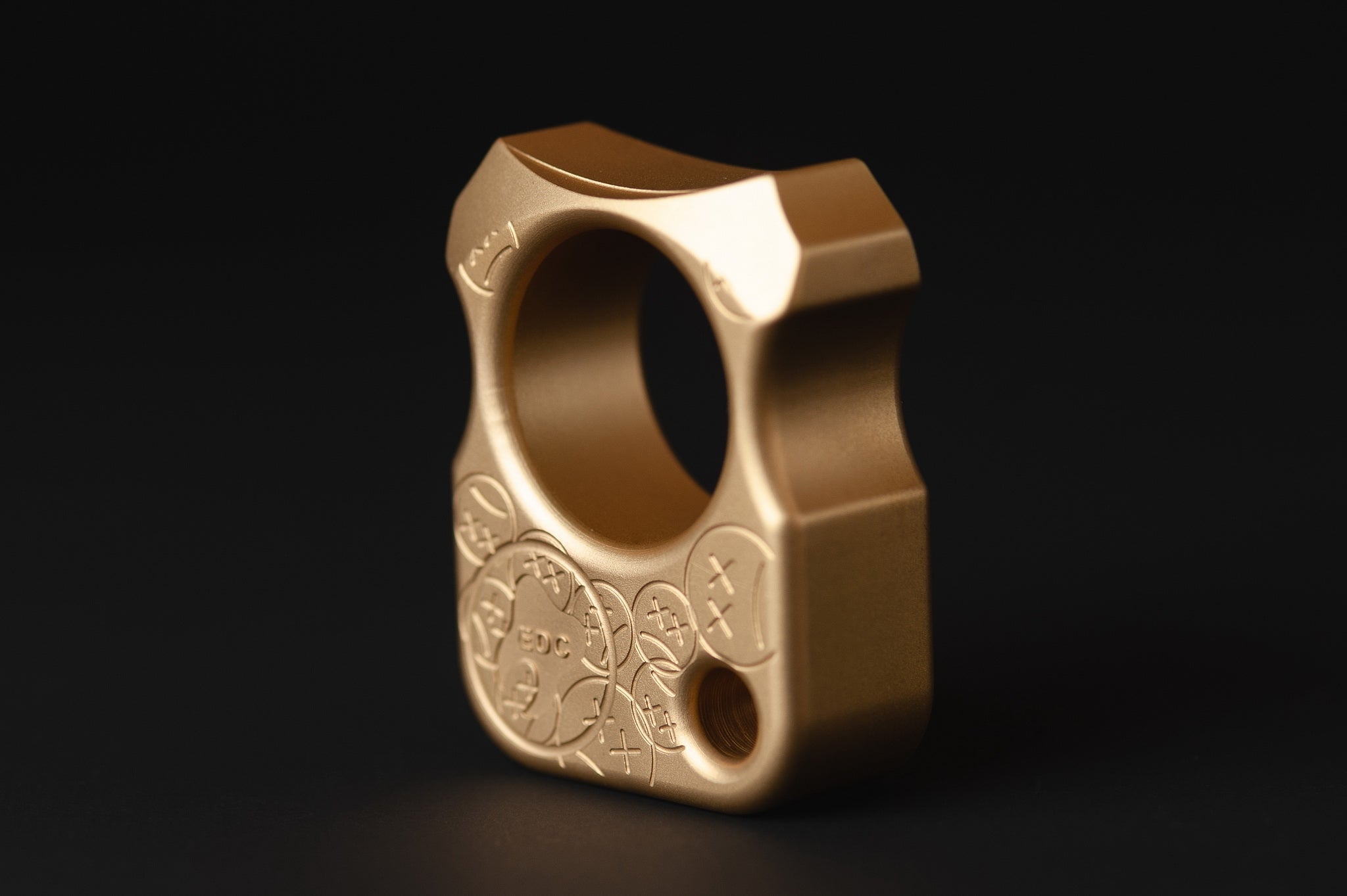 Pocket Art Tactical Pocket Artifact | S02 Stamp Sandblasted Brass & Bead