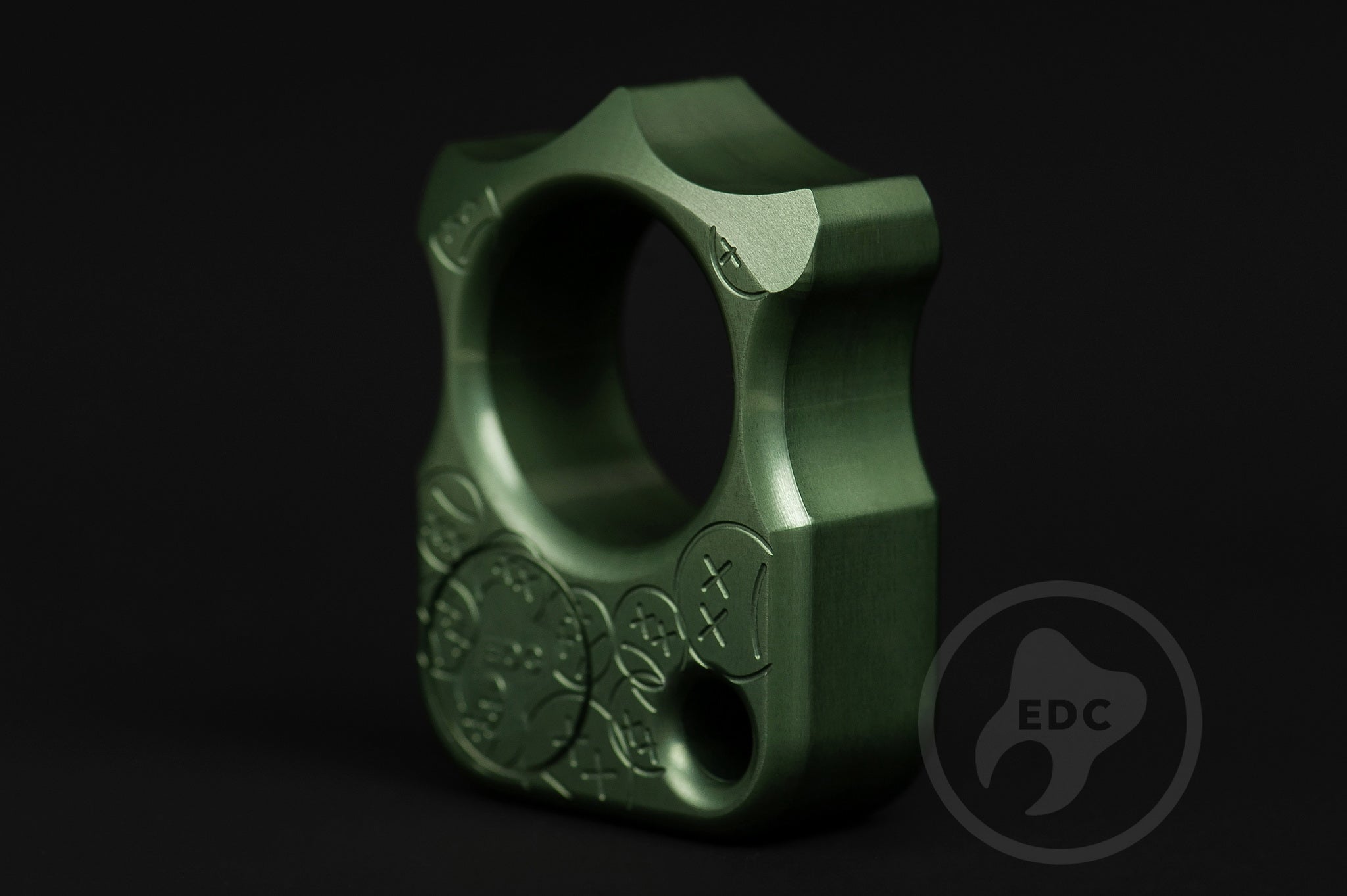 Pocket Art S03 Sad Face Stamp | Oliva Anodized Curated Carry