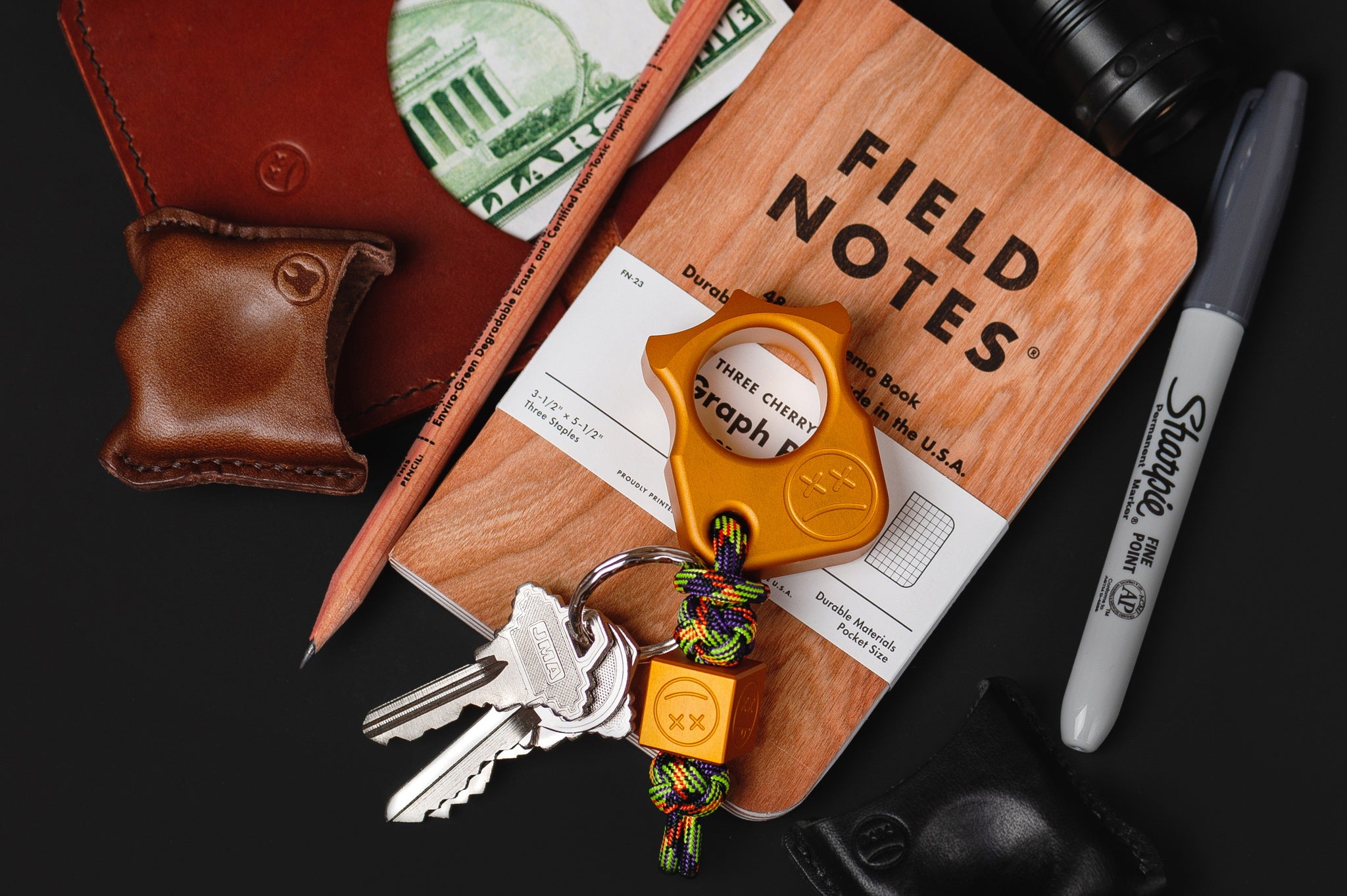 Pocket Art Everyday Artifact S03 | Matt Orange Anodized