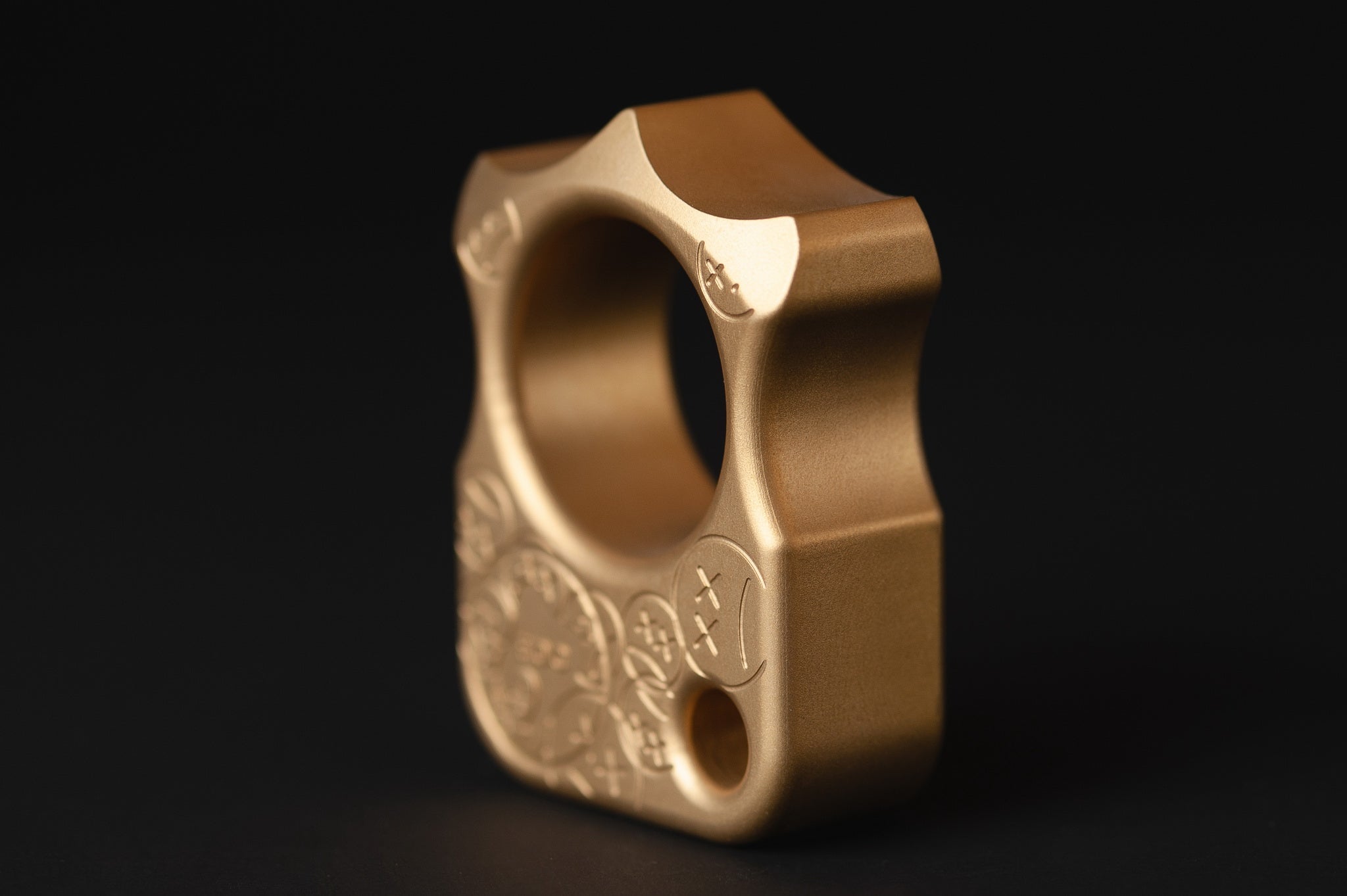 Pocket Art Industrial Tool | S03 Stamp Sandblasted Brass & Bead