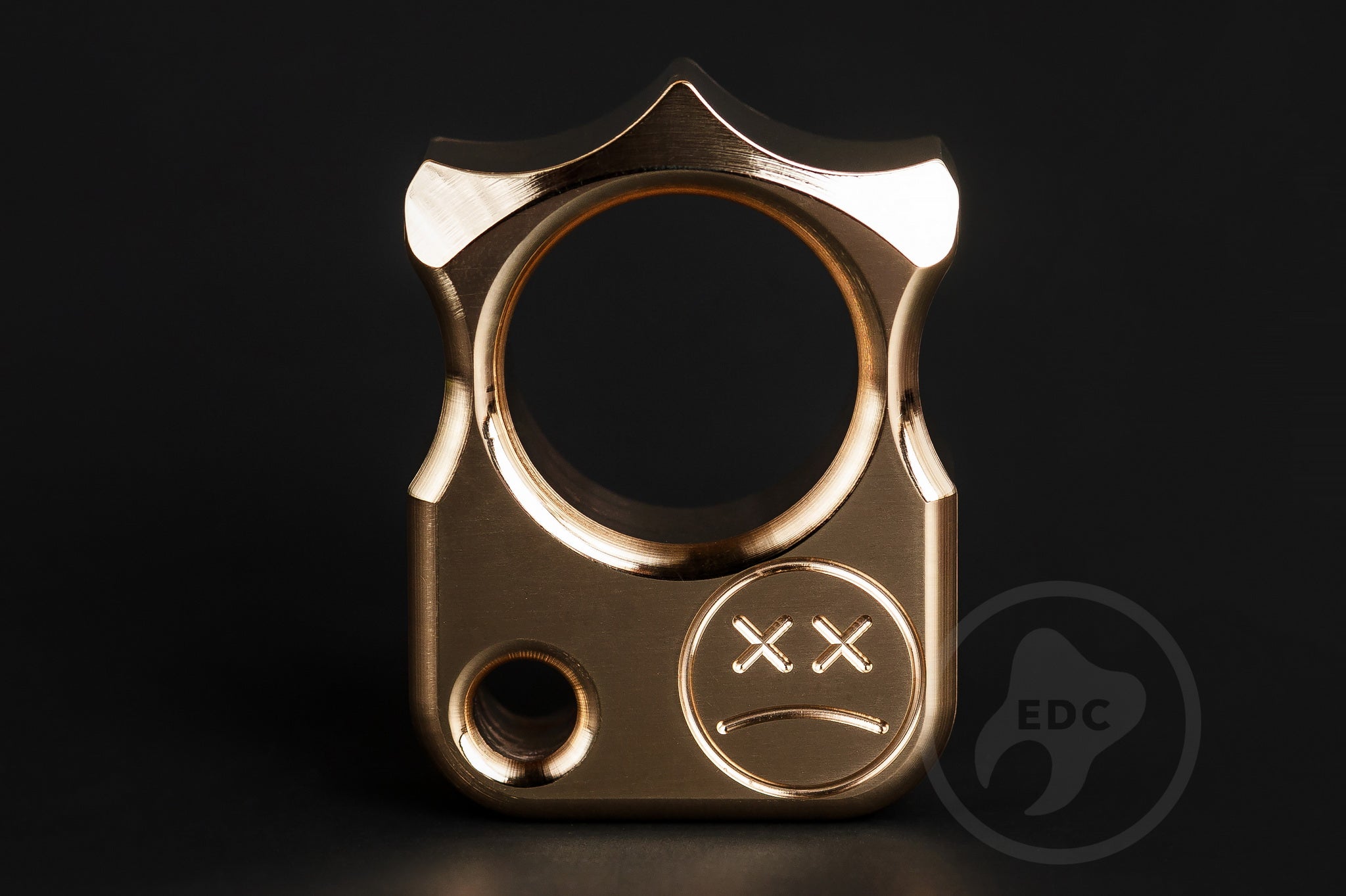 Pocket Art Minimalist Gear | S03 Polished Brass & Lanyard Bead