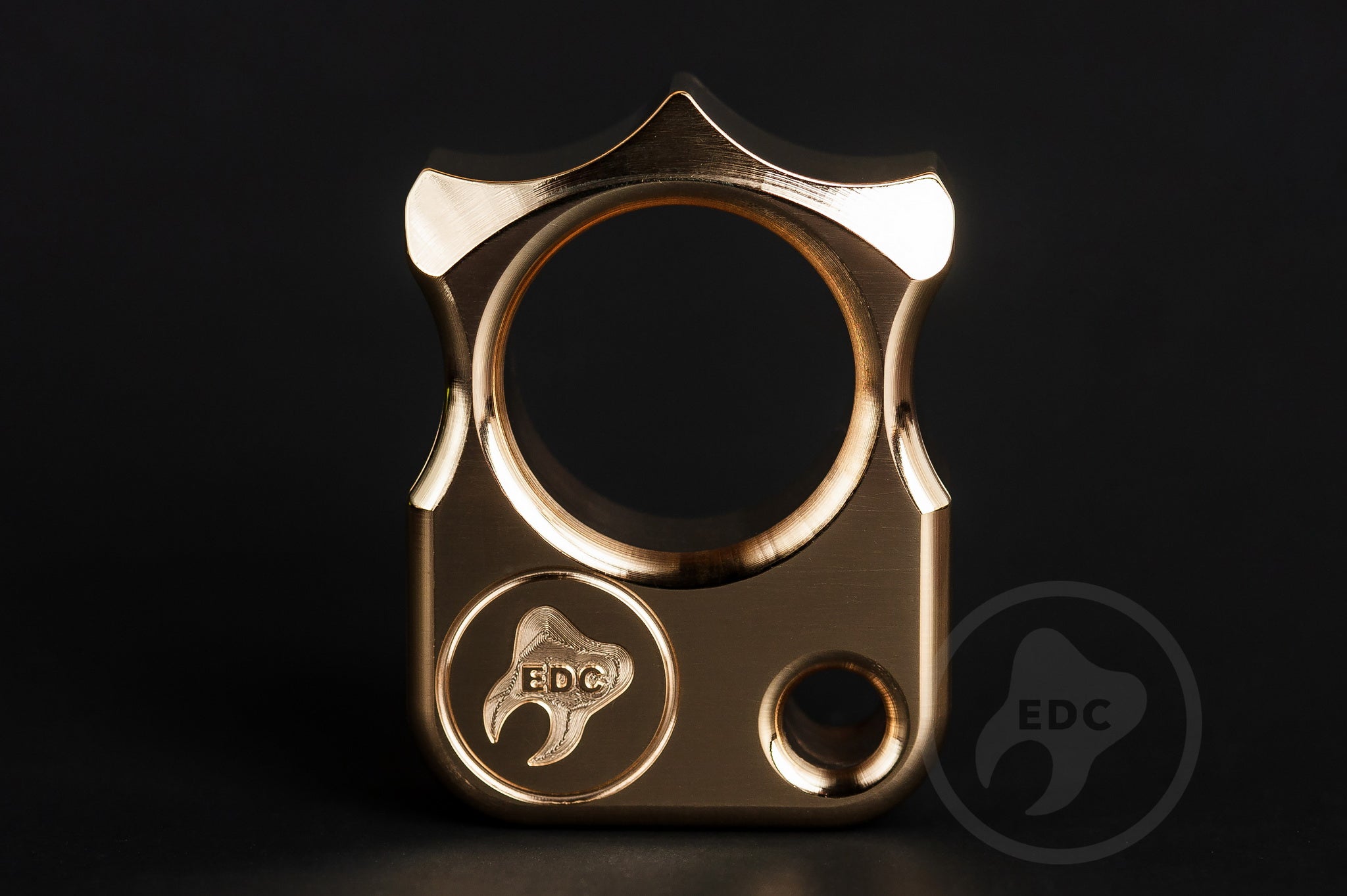 Pocket Art Minimalist Gear | S03 Polished Brass & Lanyard Bead