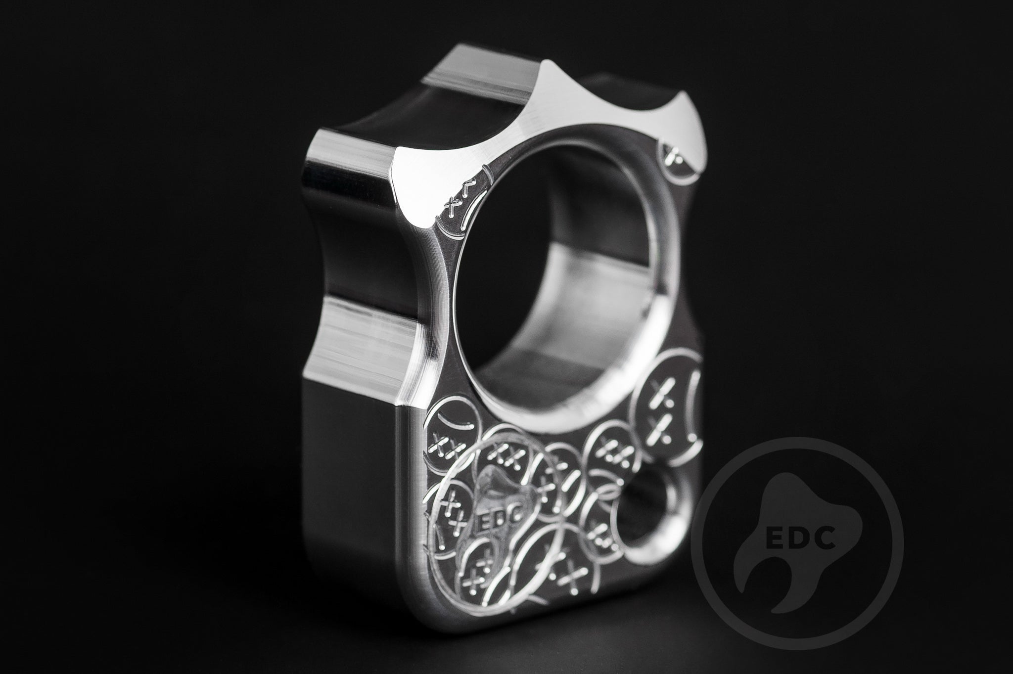 Pocket Art Premium EDC Companion S03 Sad Face Stamp | Polished Aluminum
