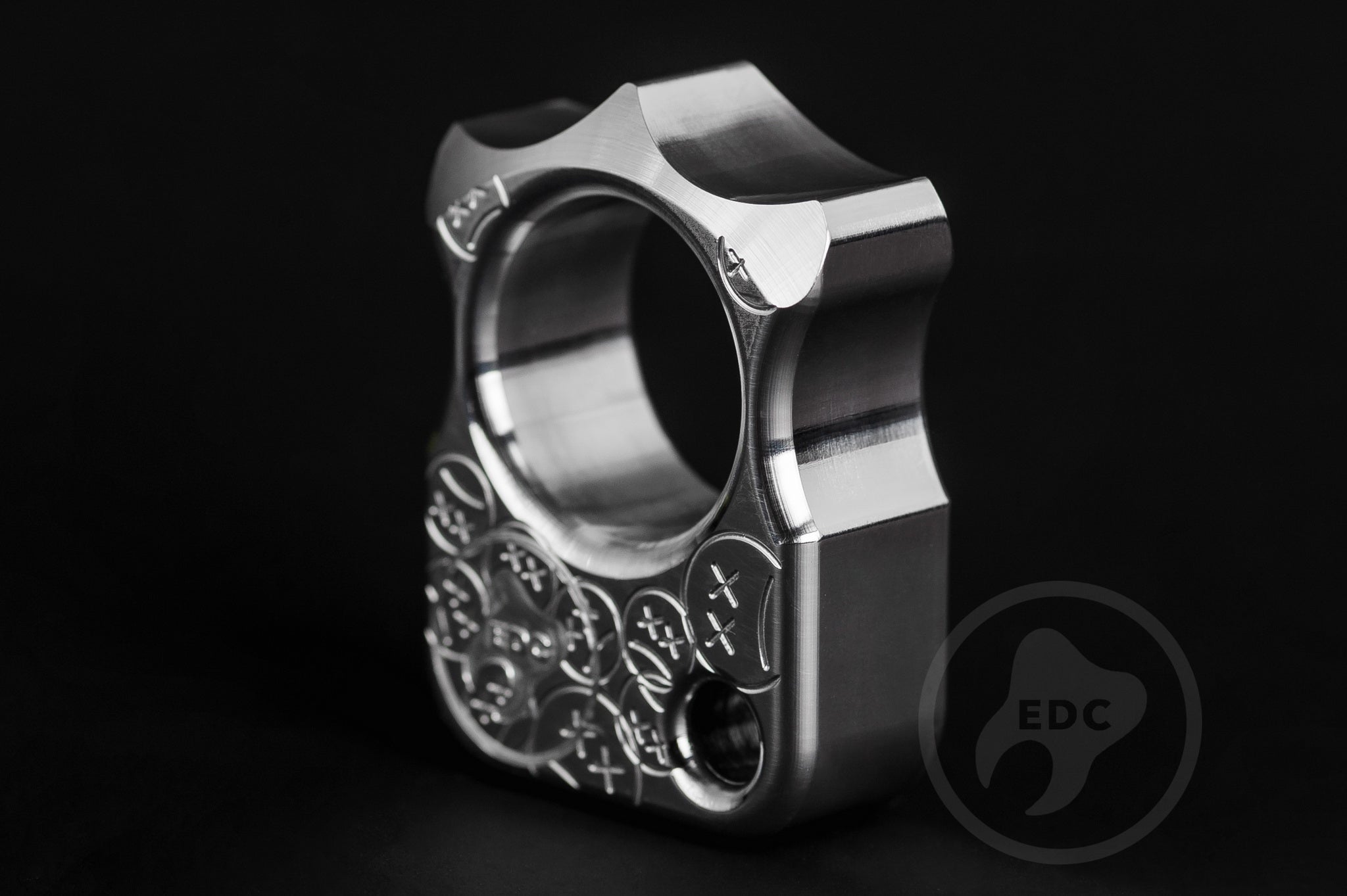Pocket Art Premium EDC Companion S03 Sad Face Stamp | Polished Aluminum