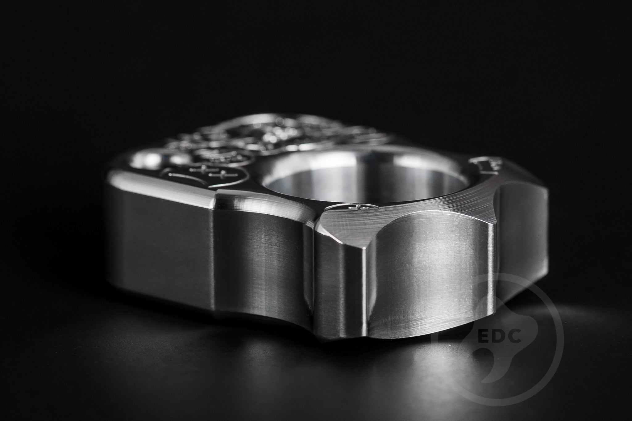 Pocket Art Premium EDC Companion S03 Sad Face Stamp | Polished Aluminum