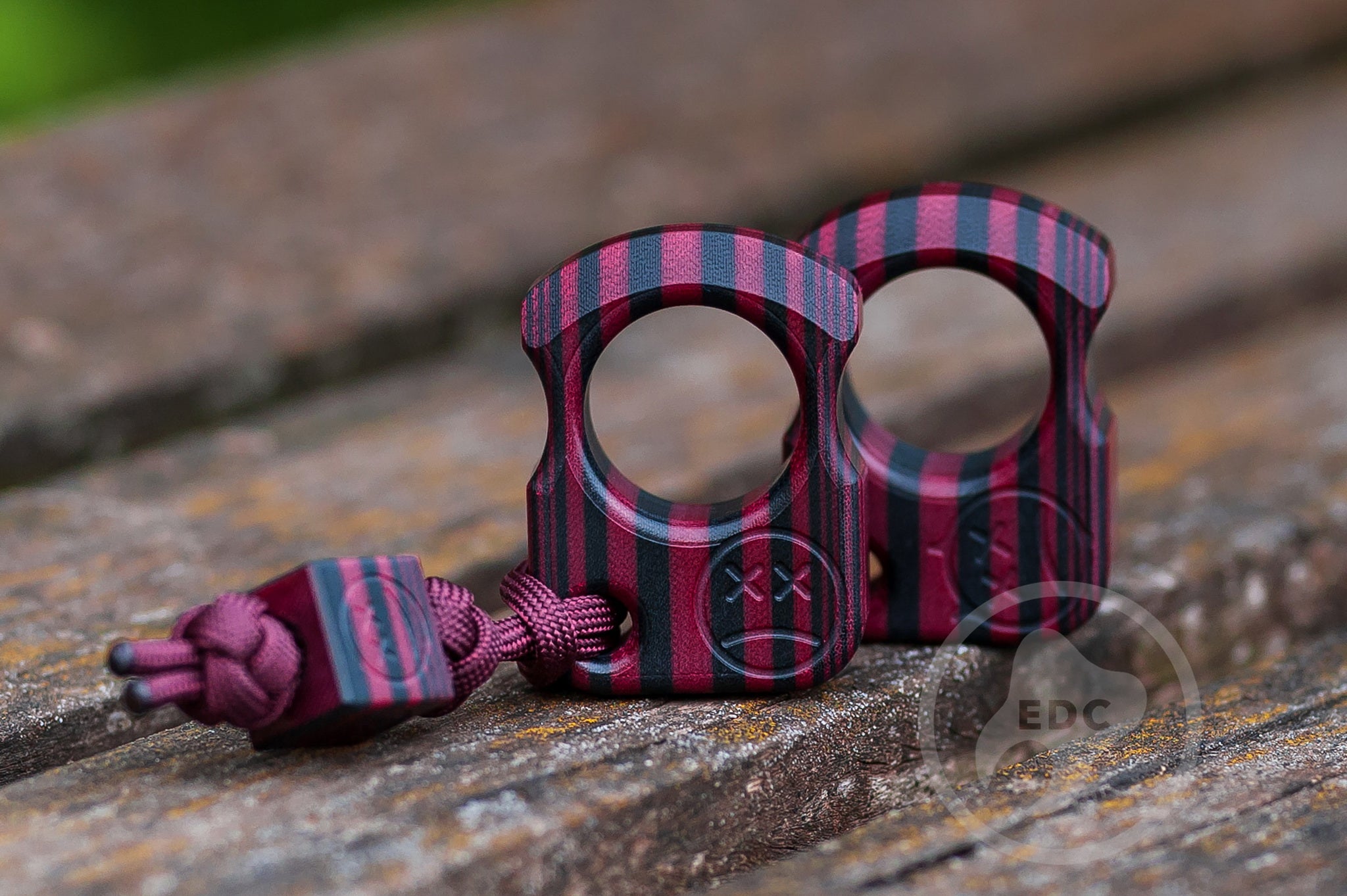 Pocket Art Everyday Carry Tool | SFK 01 Burgundy Black Micarta