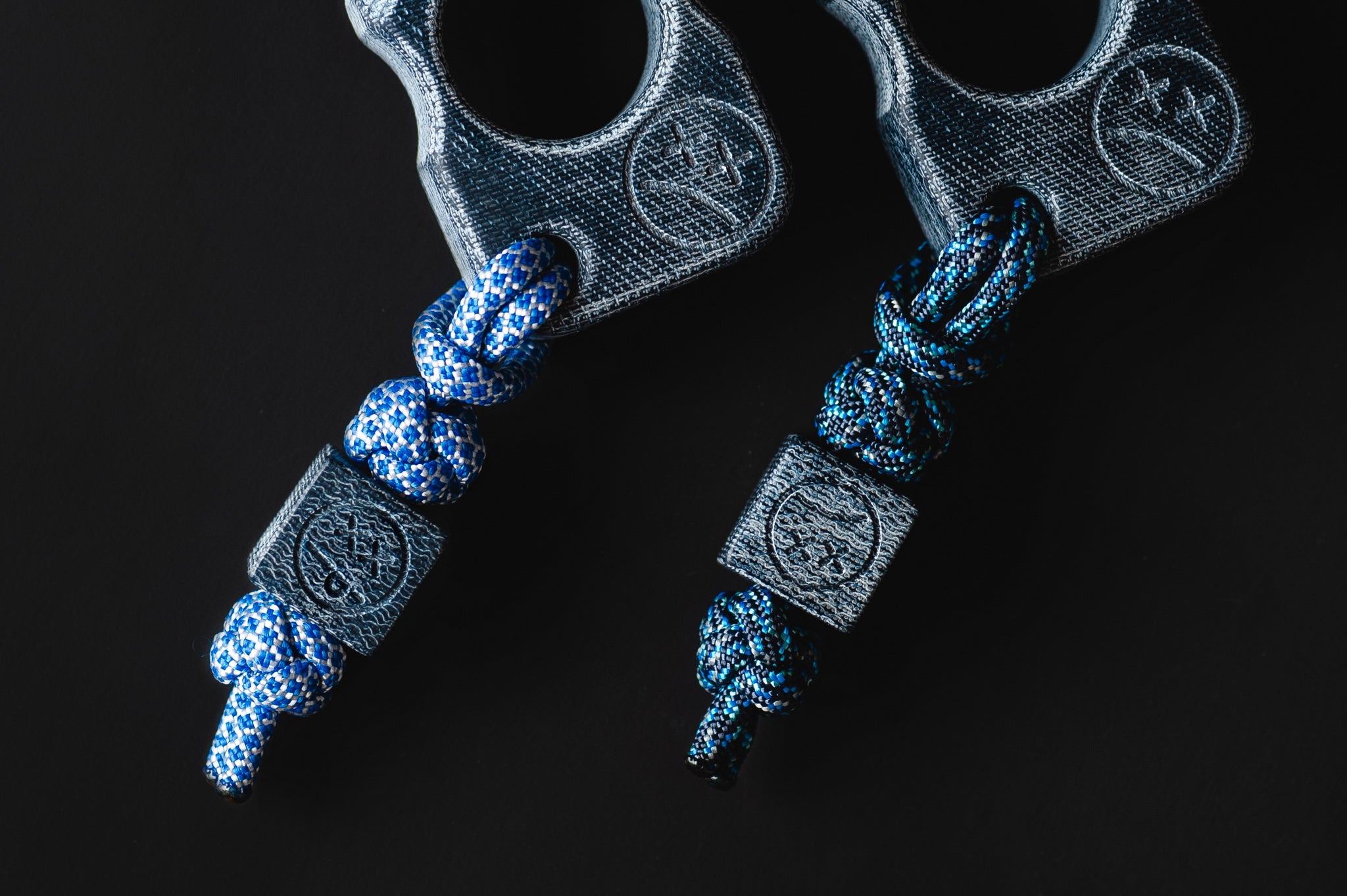 Pocket Art SFK 01 Denim Micarta | Single Finger Keychain Tool Set