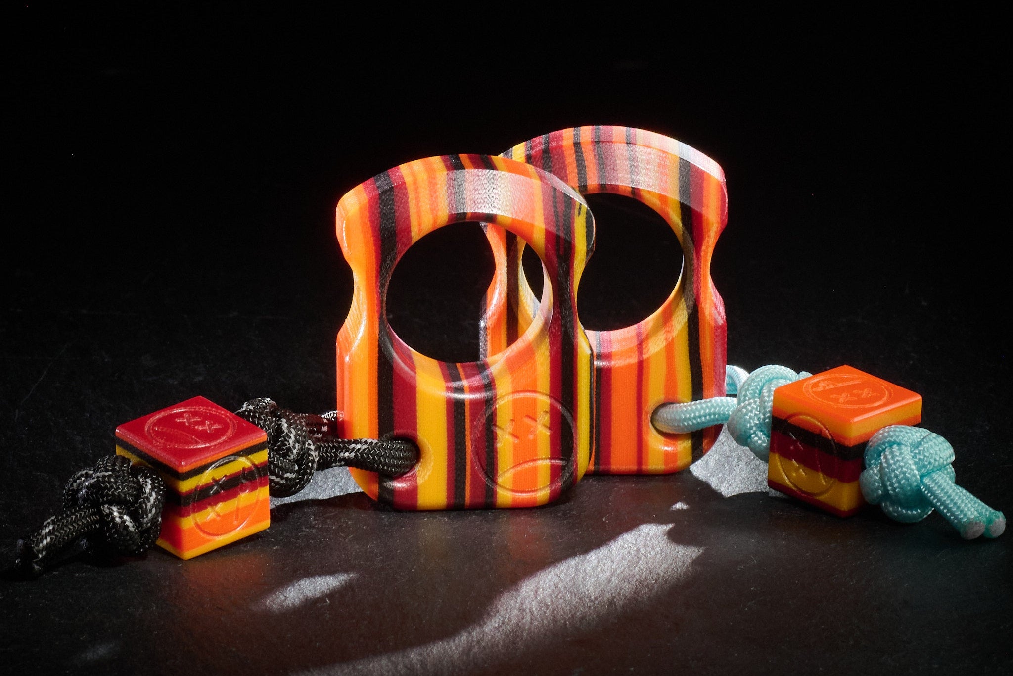 Pocket Art SFK 01 Ginger Micarta | EDC Single Finger Keychain