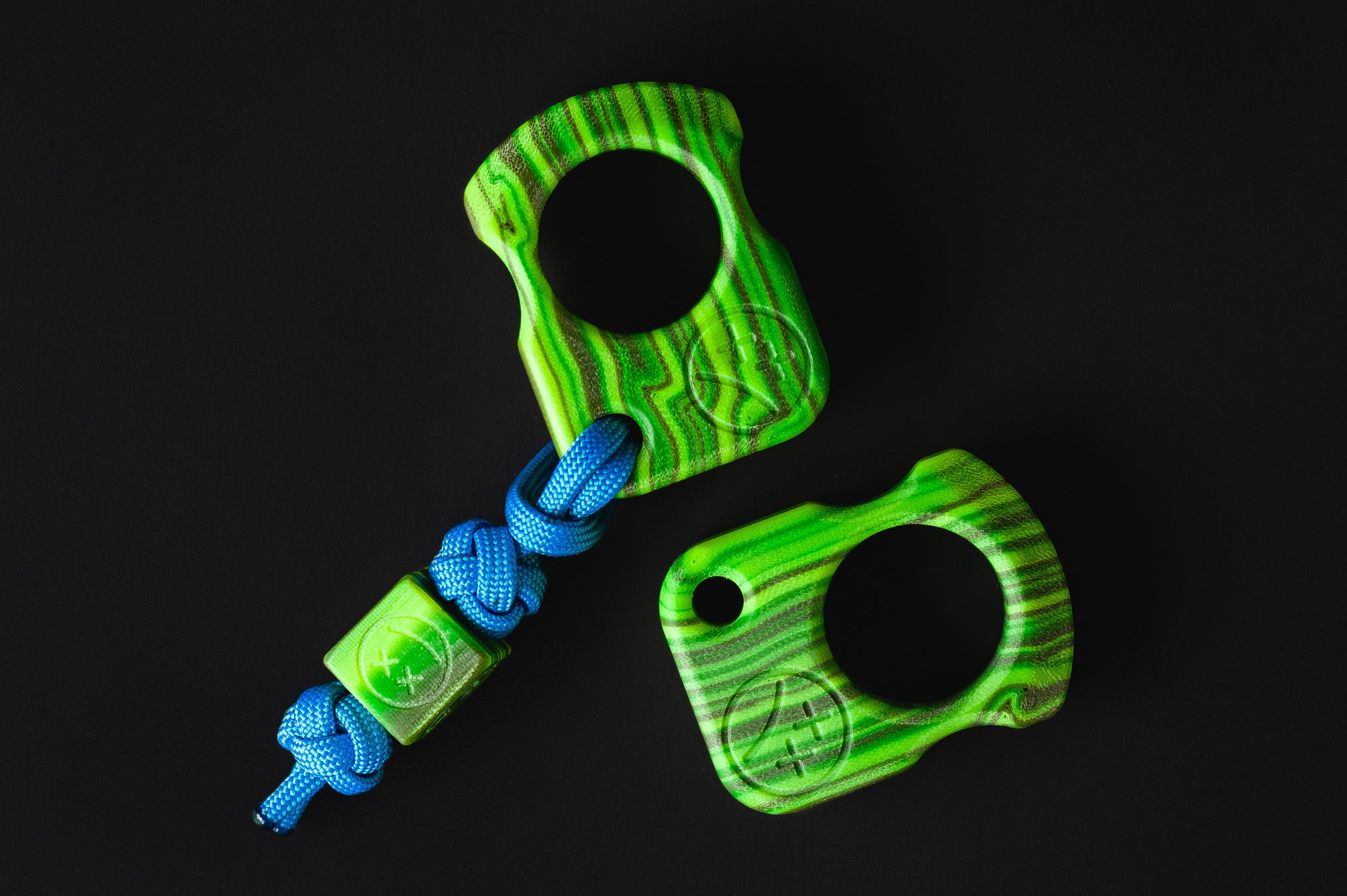 Pocket Art SFK 01 Tropics Micarta | EDC Single Finger Keychain