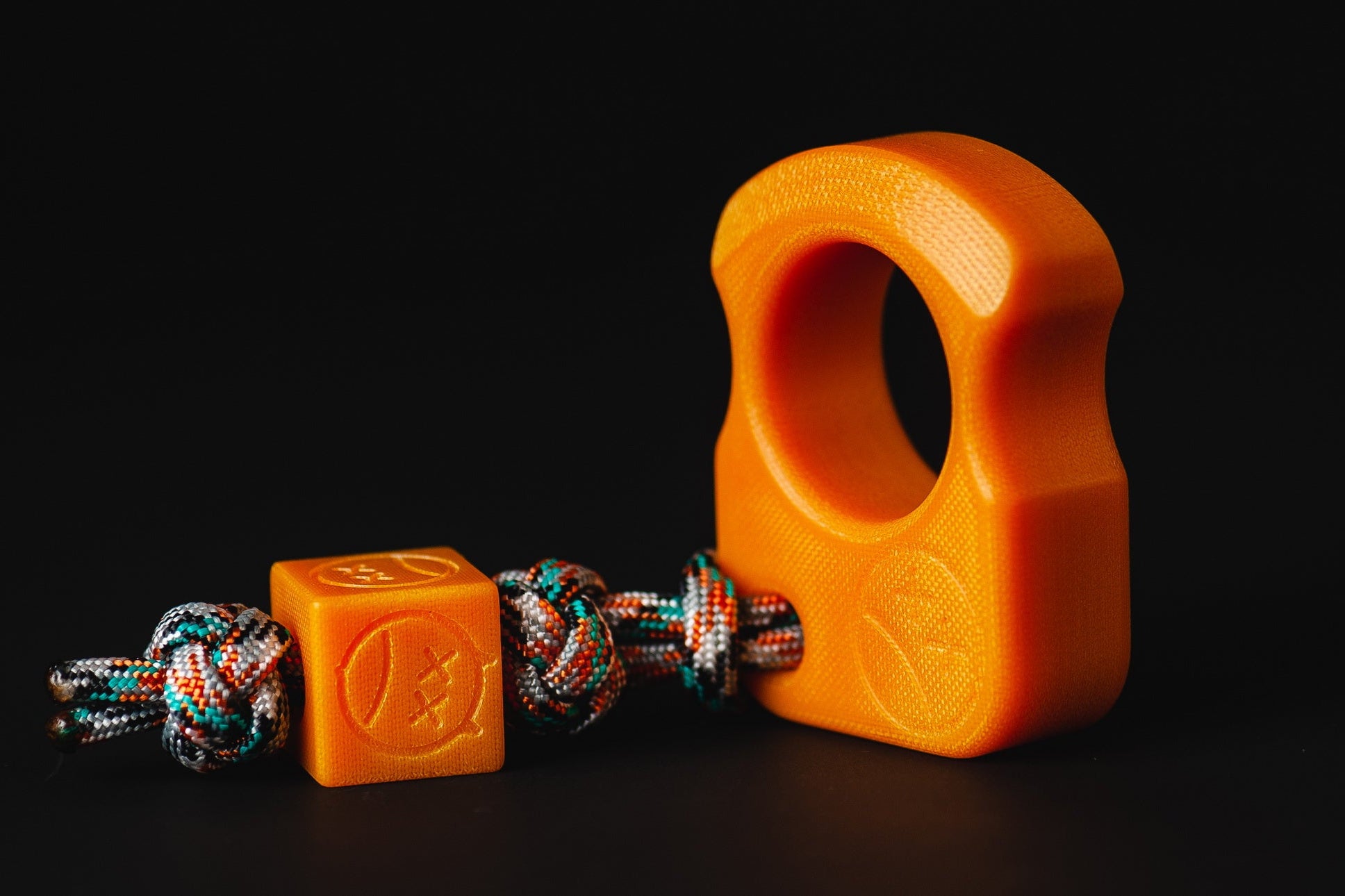 Pocket Art SFK 01 Yellow Micarta | EDC Single Finger Keychain