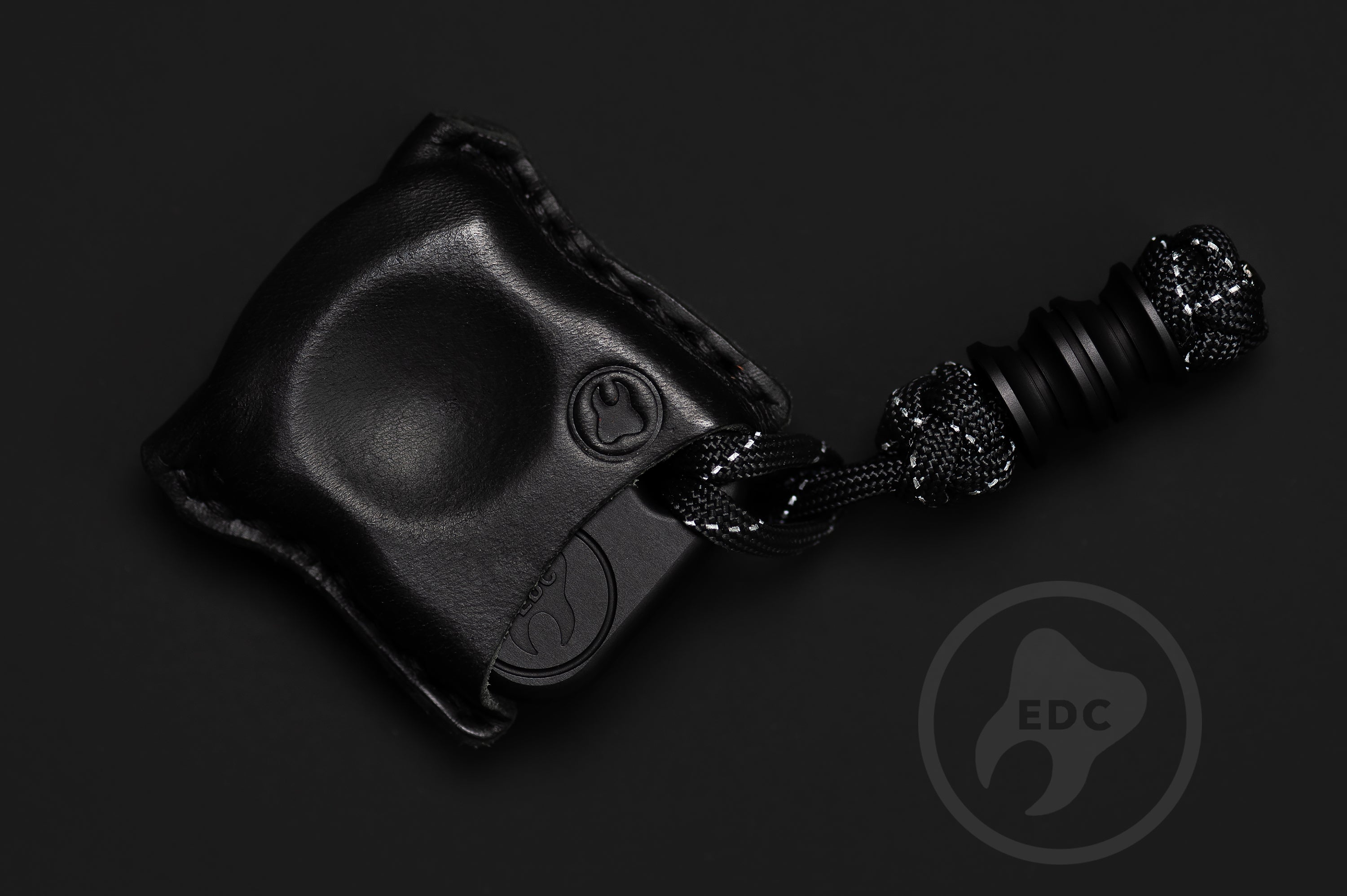 black leather EDC pocket organizer Series S01 for gear protection-2